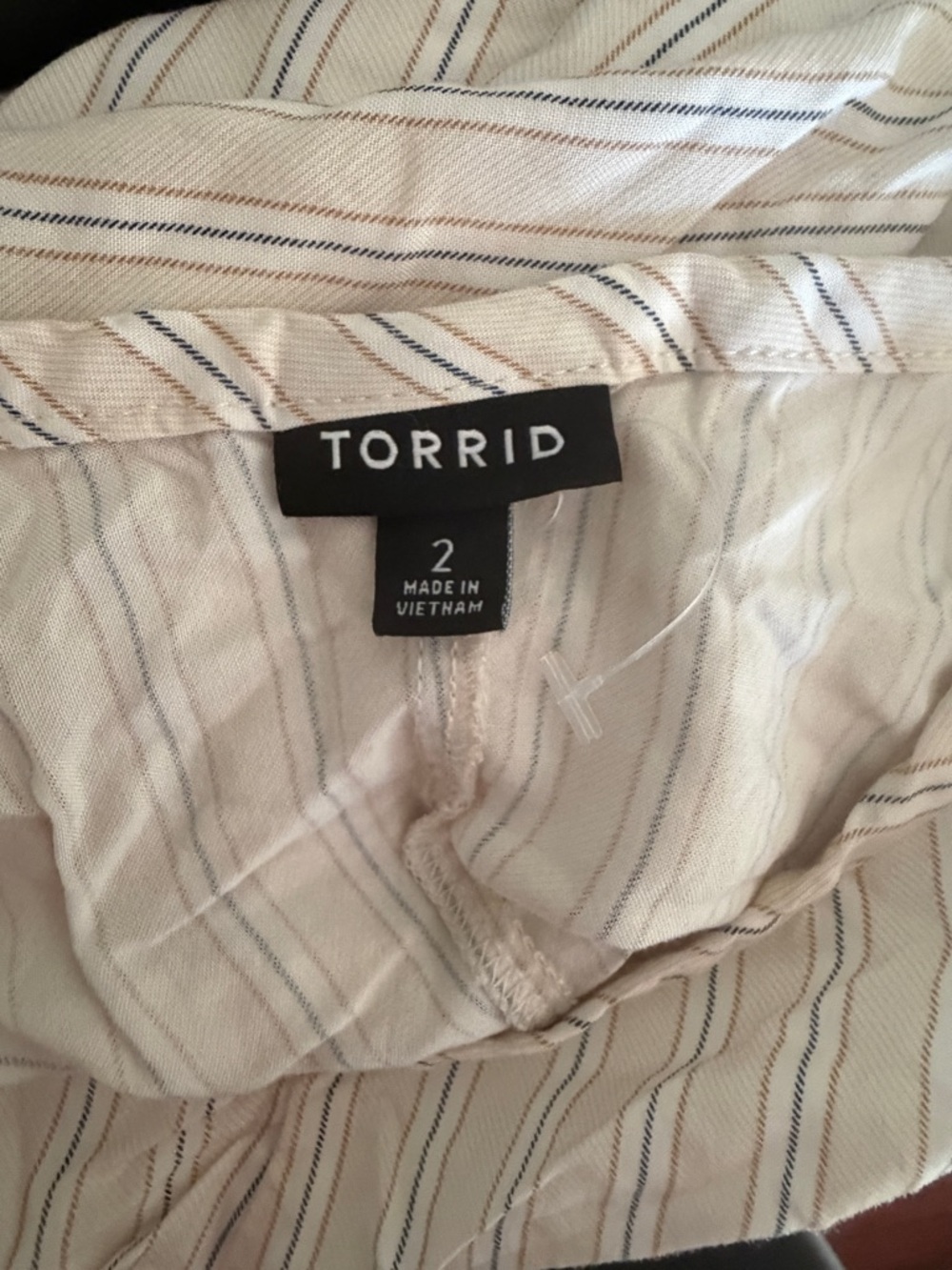 torrid Ivory Pleated Maxi Slip Dress with Spaghetti Straps - Picture 6 of 6